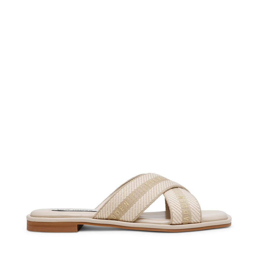 Sandalias Planas Arrows Hueso