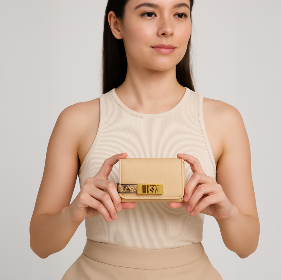 Billetera Bcadens Beige