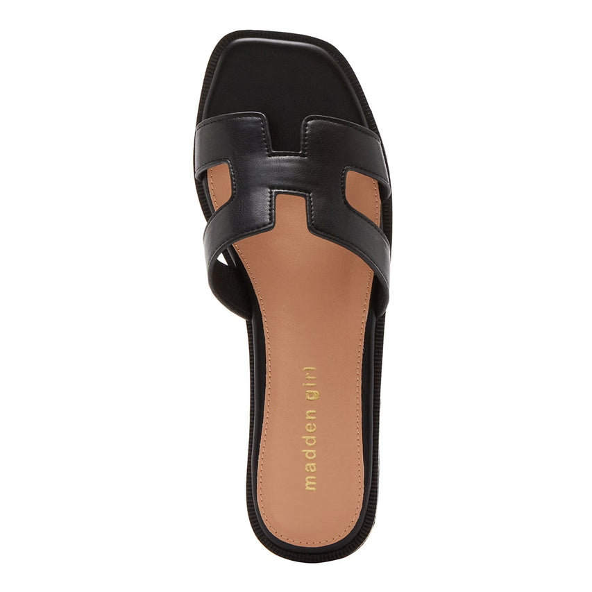 Sandalias planas Haileyy Negras - view 5