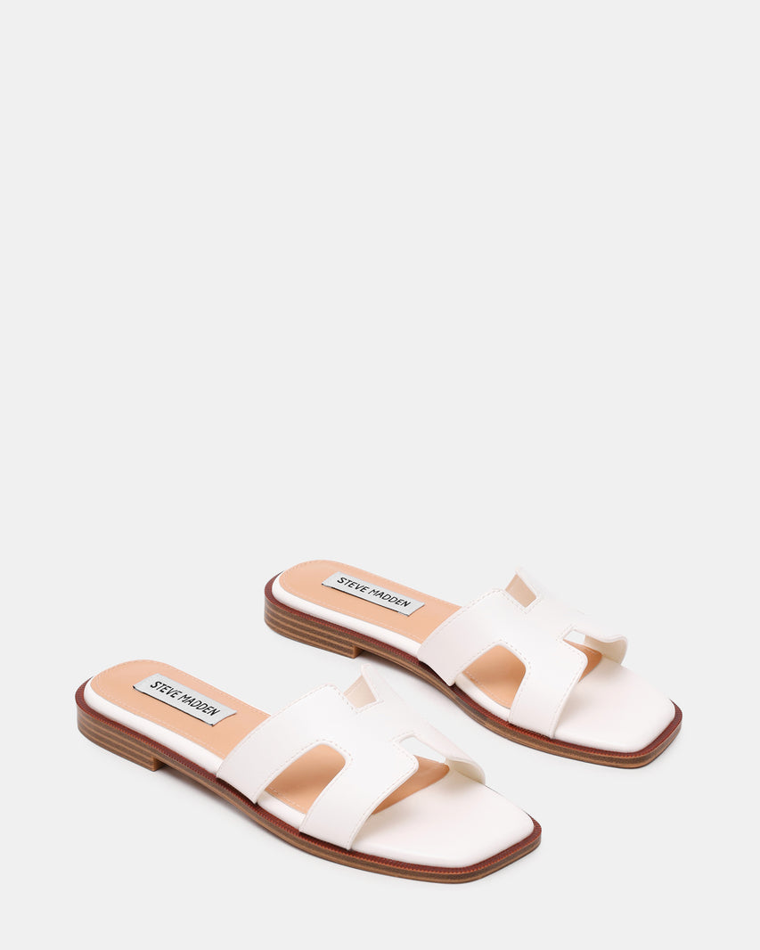 Sandalias planas Haileyy Blancas - view 2