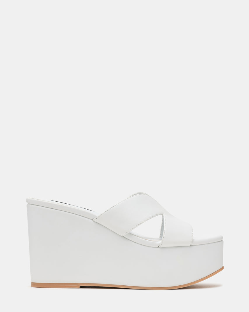 Sandalias de plataforma Justice Blancas