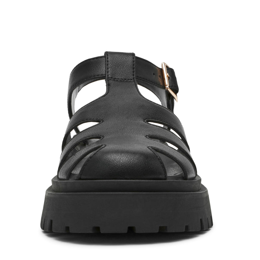 Sandalias con plataforma Minsk Negras - view 4