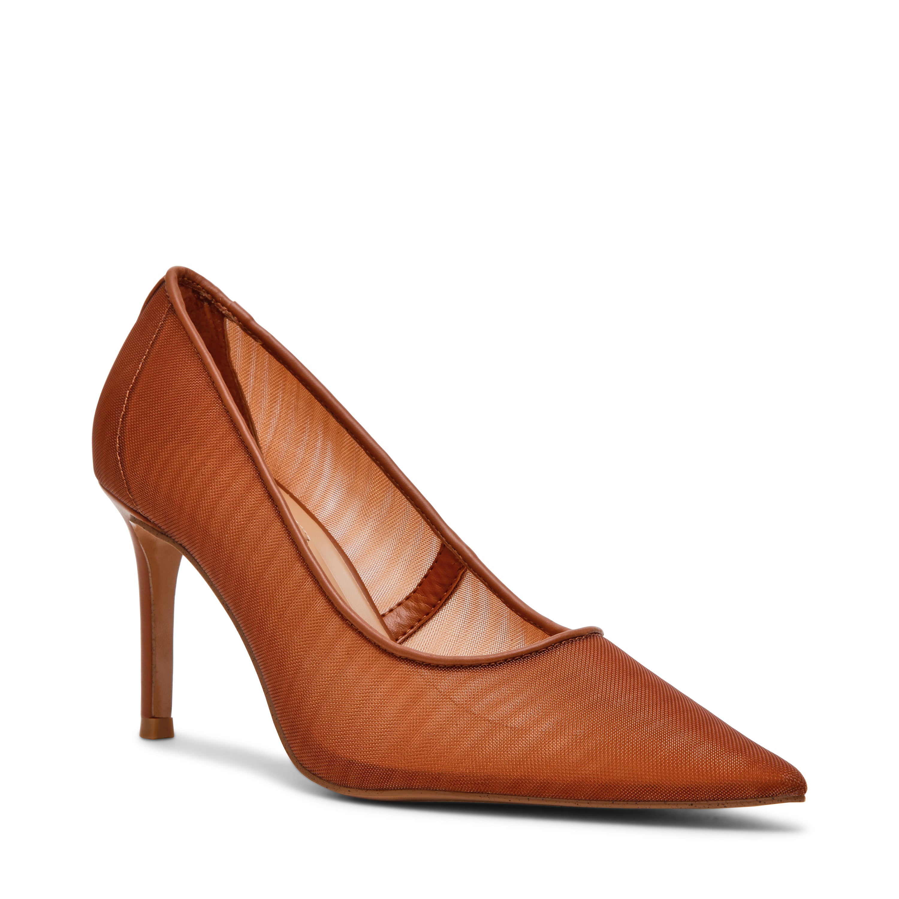 Tacones Stiletto Nicoletta-Mesh Camel - view 2