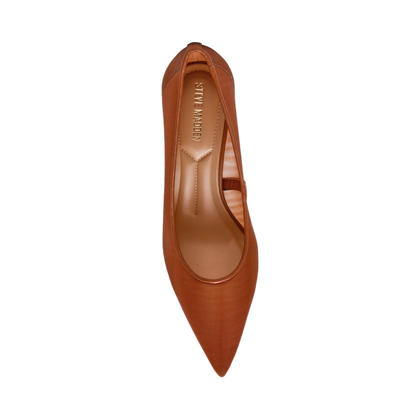 Tacones Stiletto Nicoletta-Mesh Camel - view 6