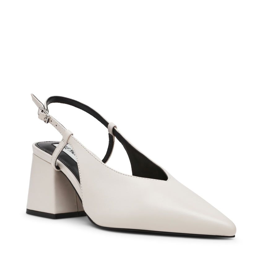 Tacones Barge Beige