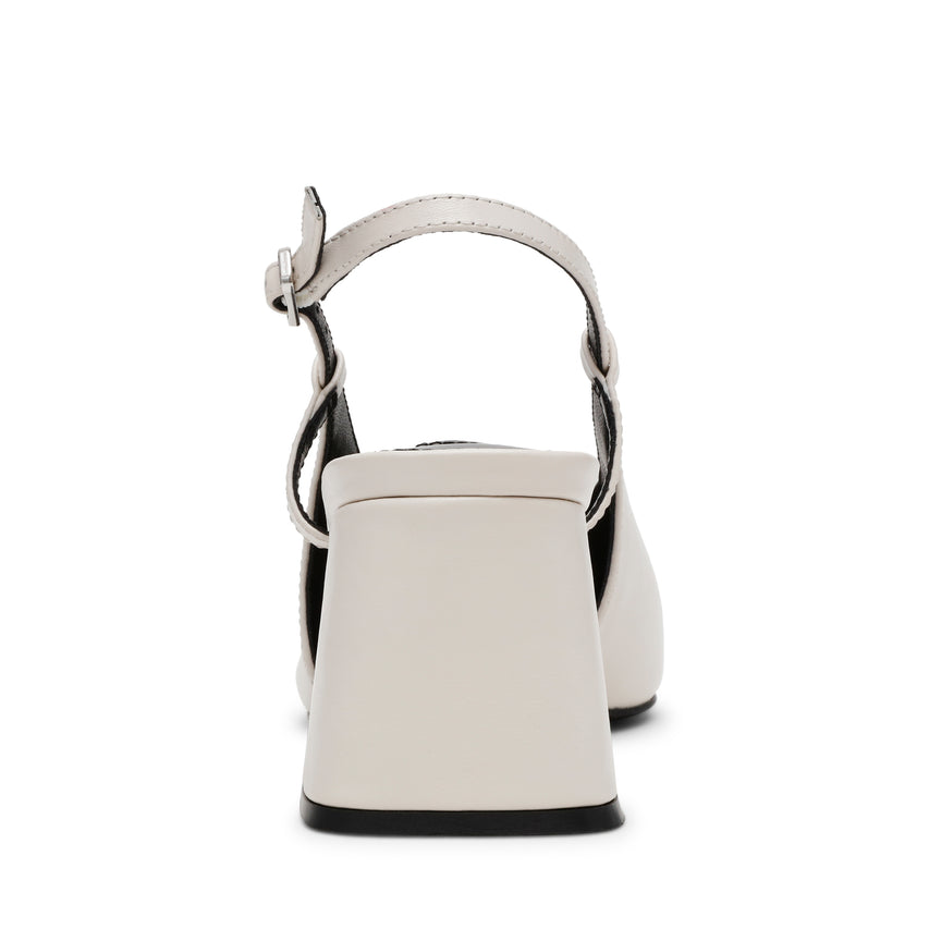 Tacones Barge Beige
