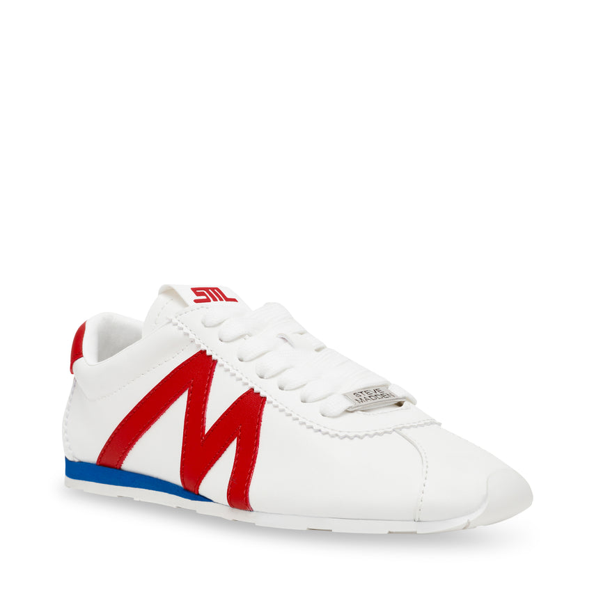 Tenis Countdown Blanco Con Rojo