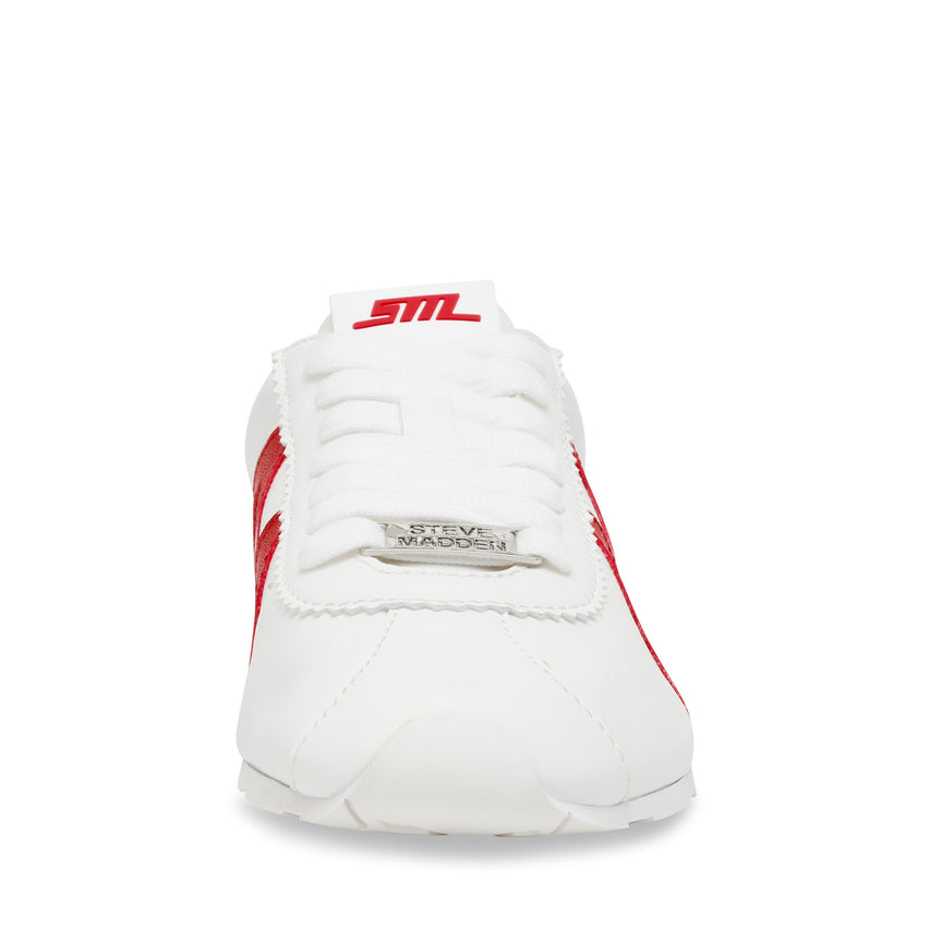 Tenis Countdown Blanco Con Rojo