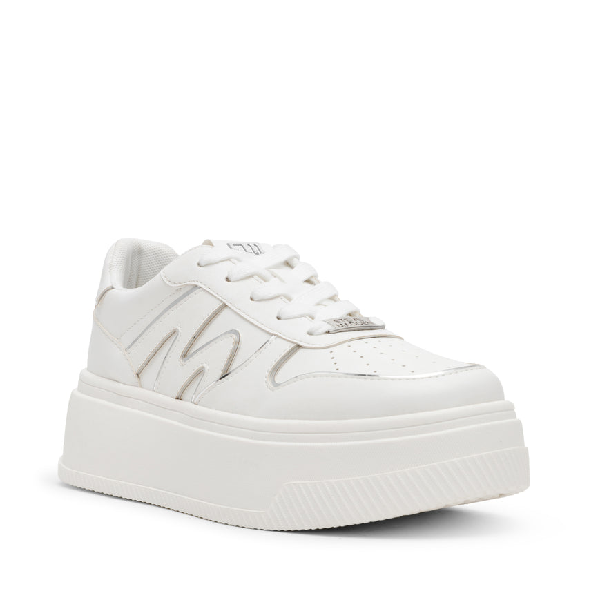 Zapatillas Dynamo blancas con plateado