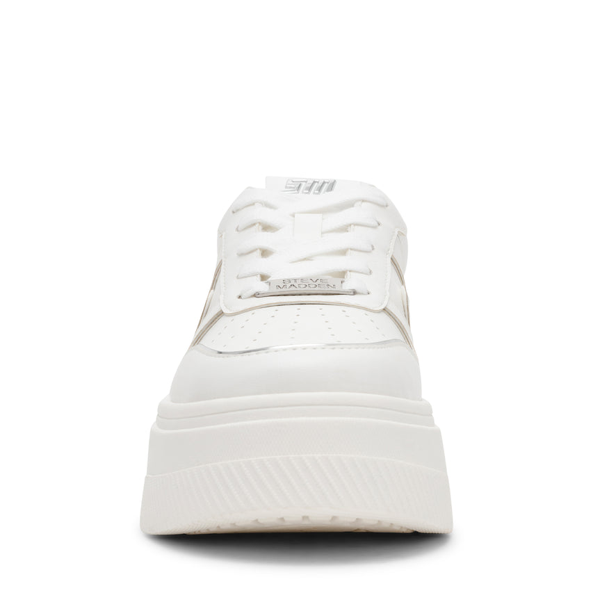 Zapatillas Dynamo blancas con plateado