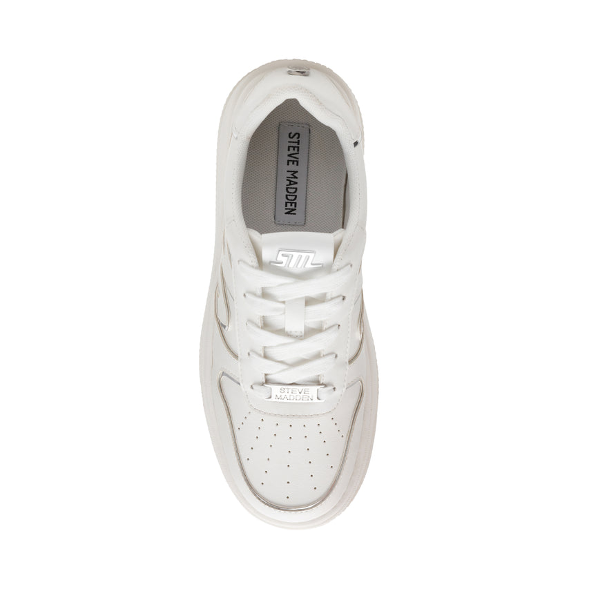 Zapatillas Dynamo blancas con plateado