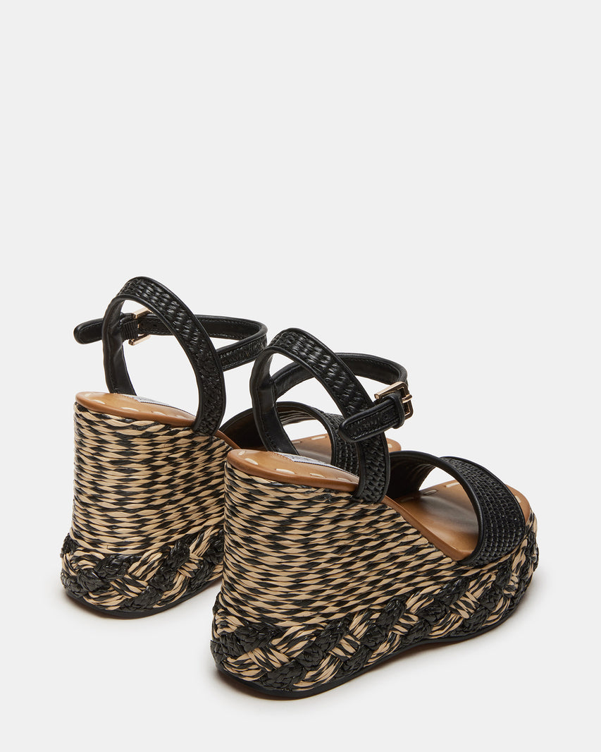Sandalias con plataforma Haven Natural y Negro