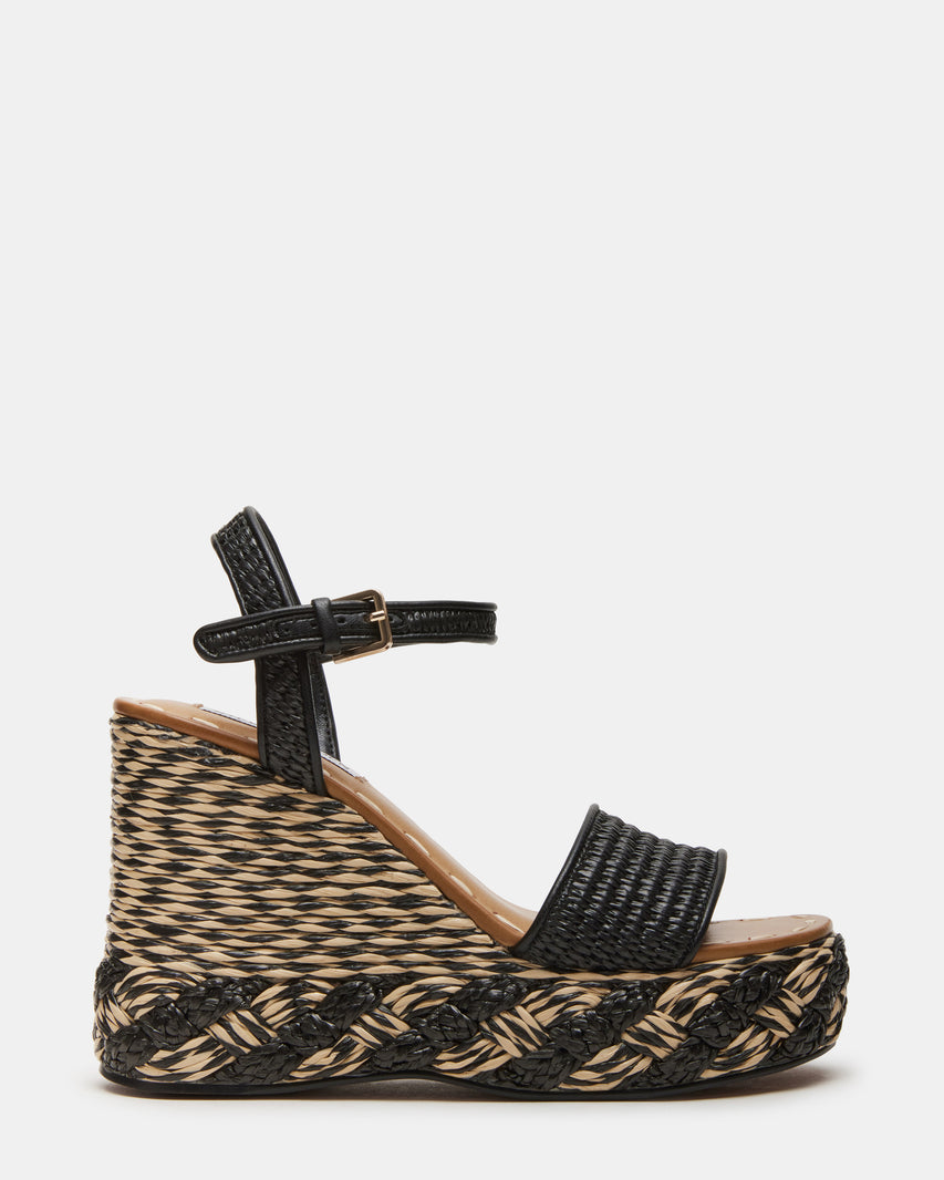 Sandalias con plataforma Haven Natural y Negro