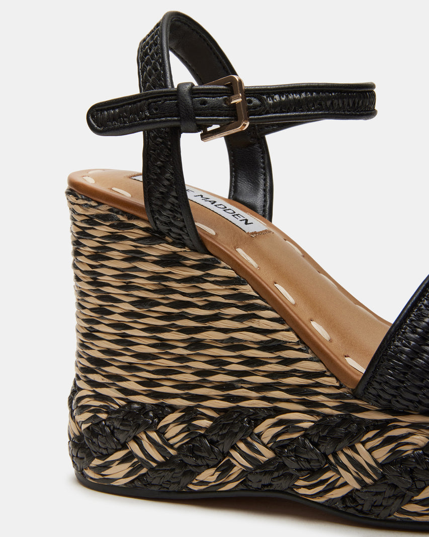 Sandalias con plataforma Haven Natural y Negro