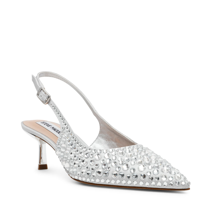 Tacones Stiletto Korra-R Plateado