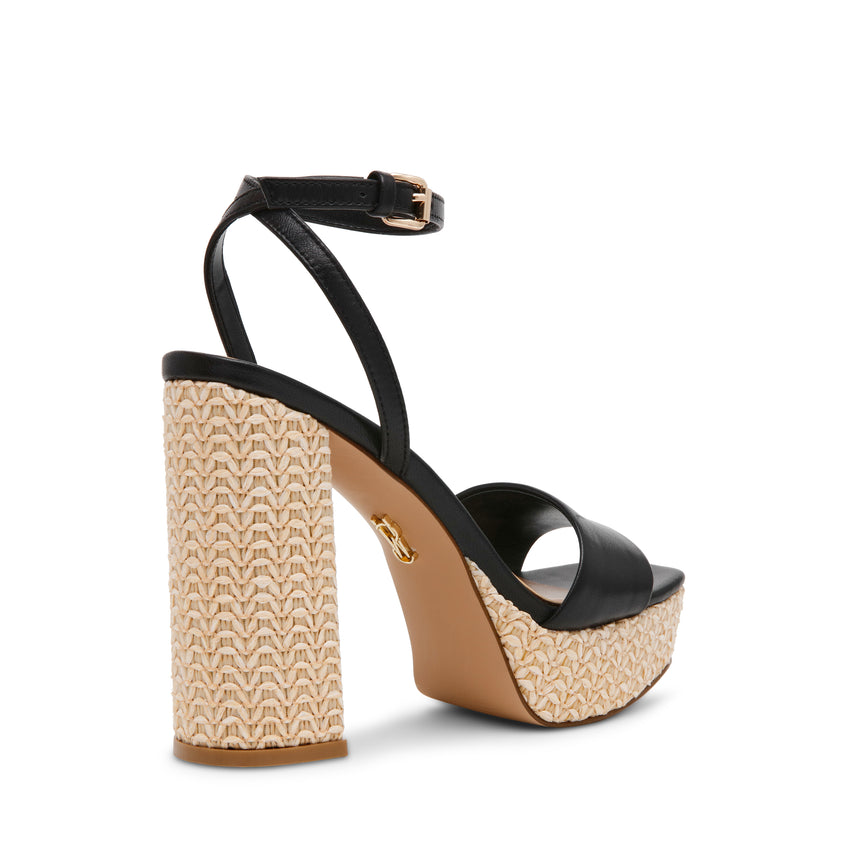 Sandalias De Tacón Leonite Negros