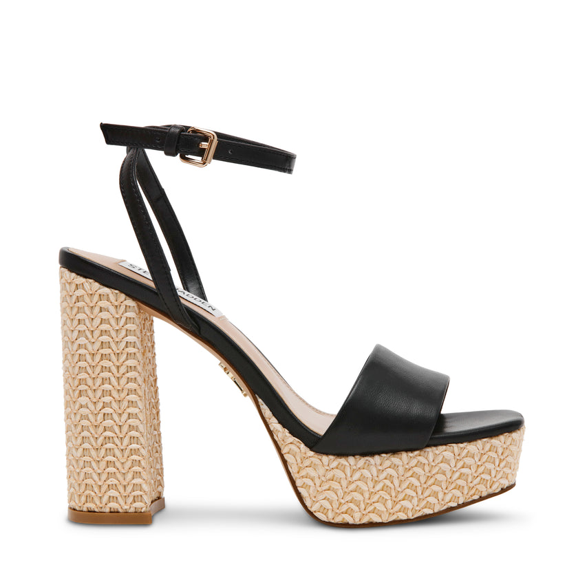 Sandalias De Tacón Leonite Negros