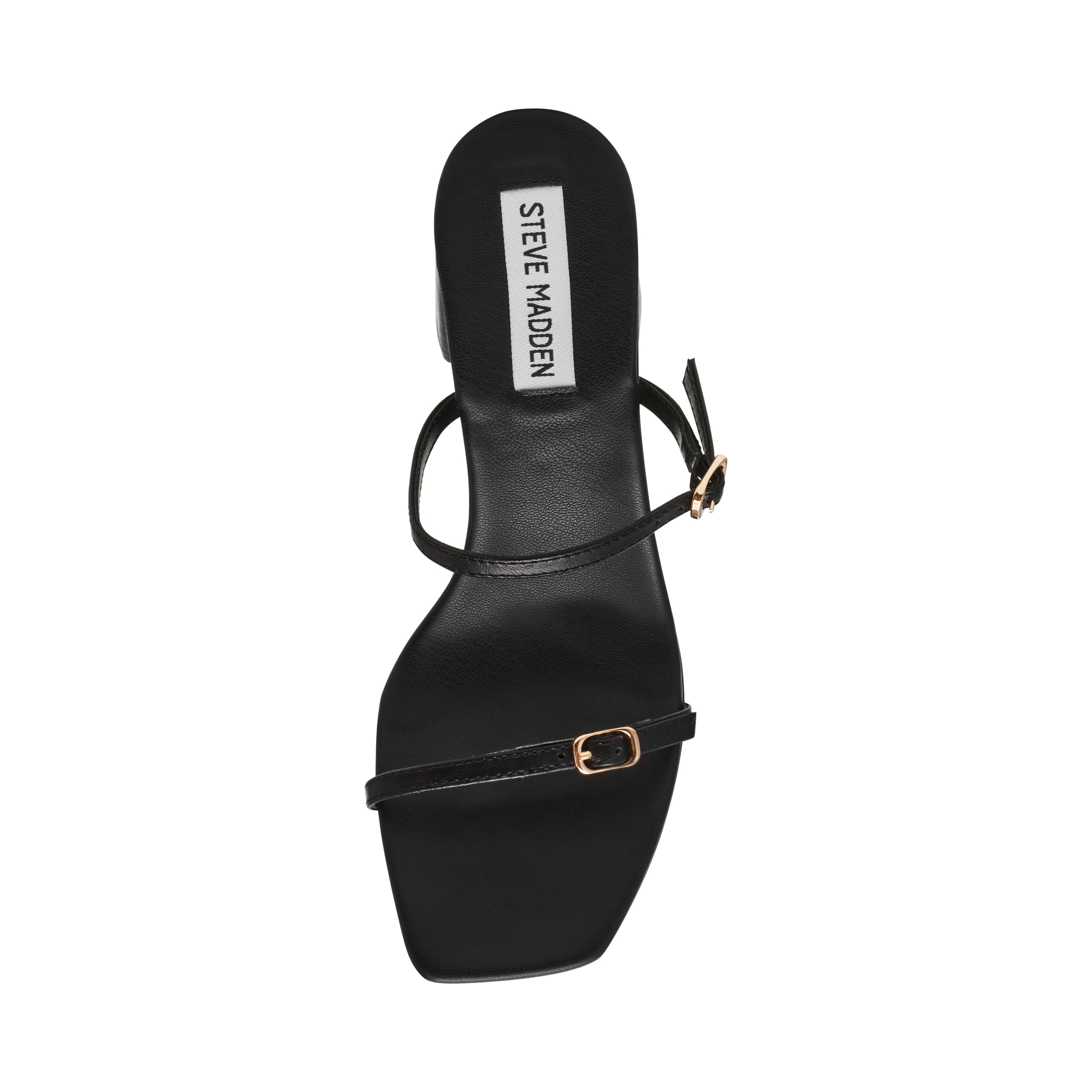 Sandalias Negras De Tacon Steve Madden Tacón Alto Zapatos De Tacon