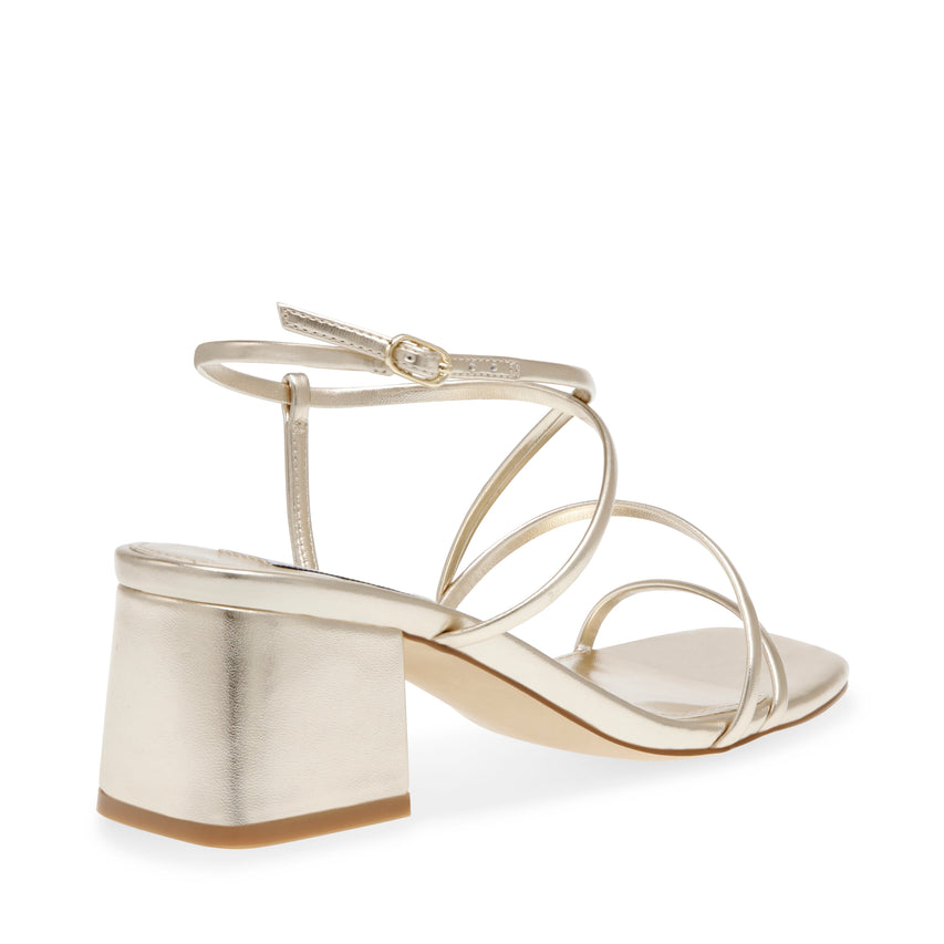 Sandalias de tacón Remmi Doradas