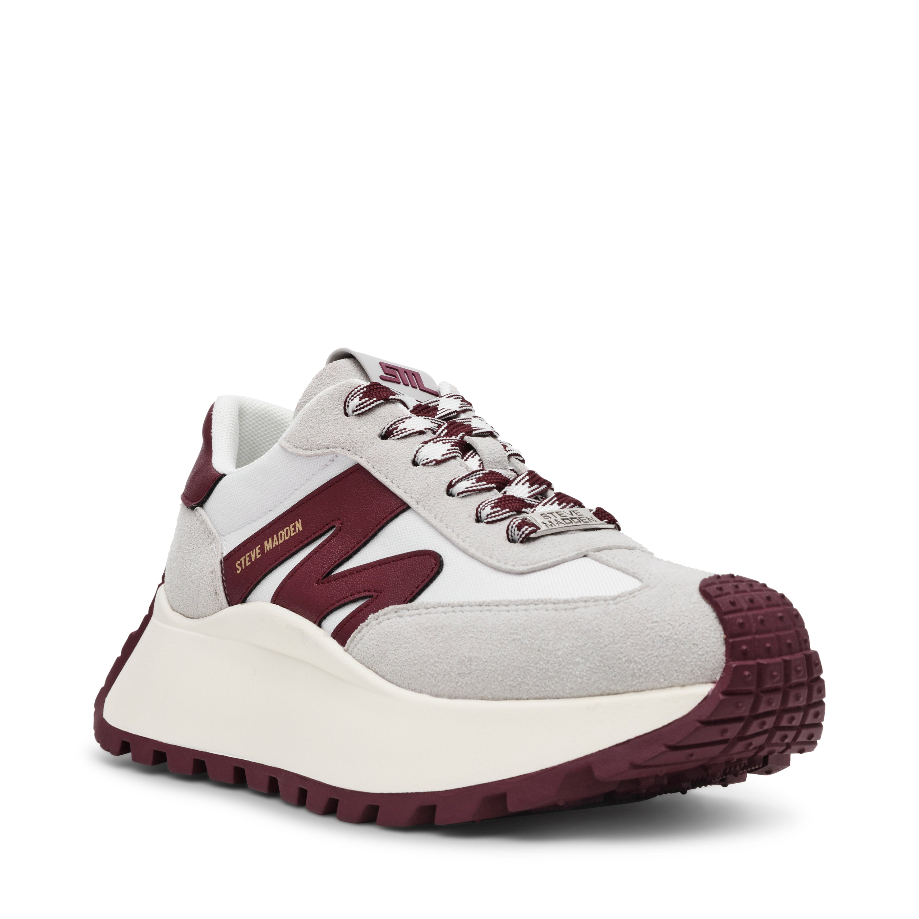 Zapatillas Supercampo blancos con vinotinto