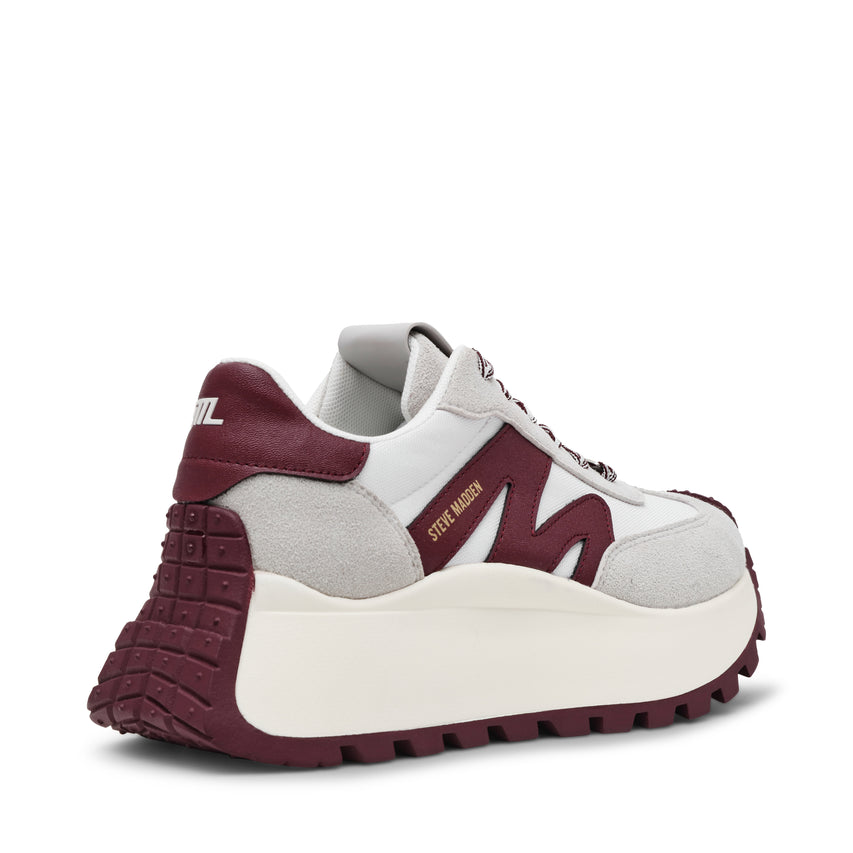 Zapatillas Supercampo blancos con vinotinto