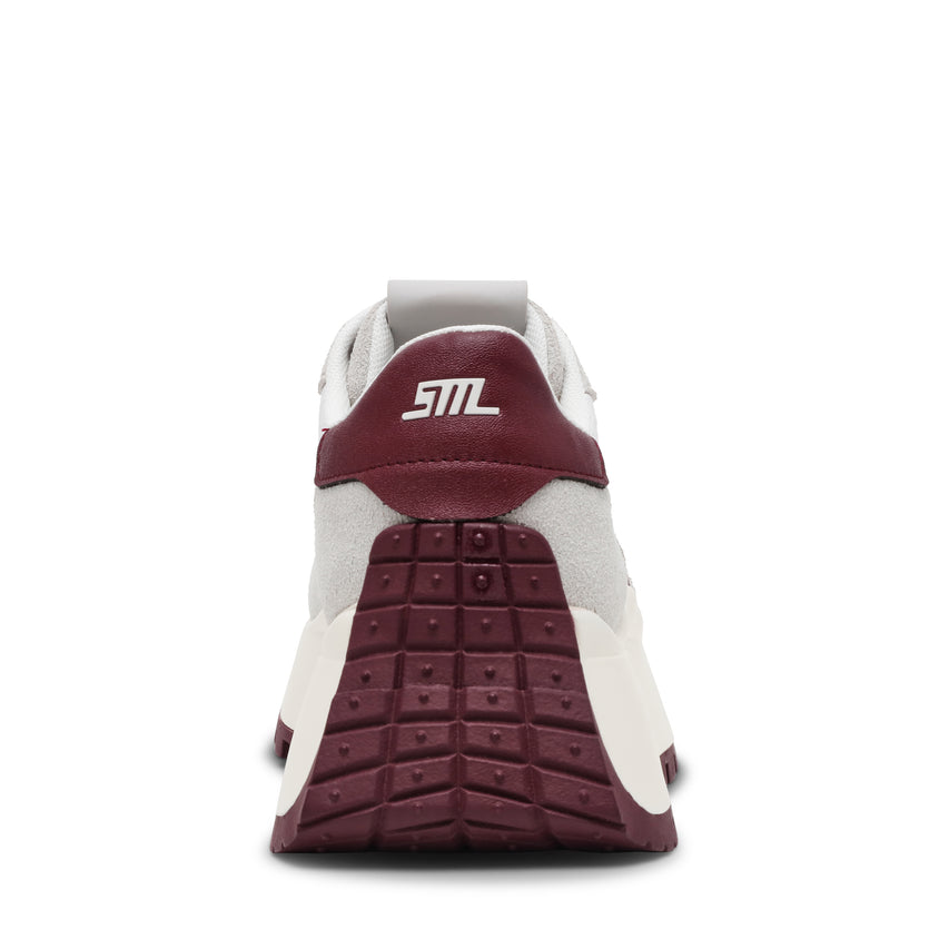 Zapatillas Supercampo blancos con vinotinto