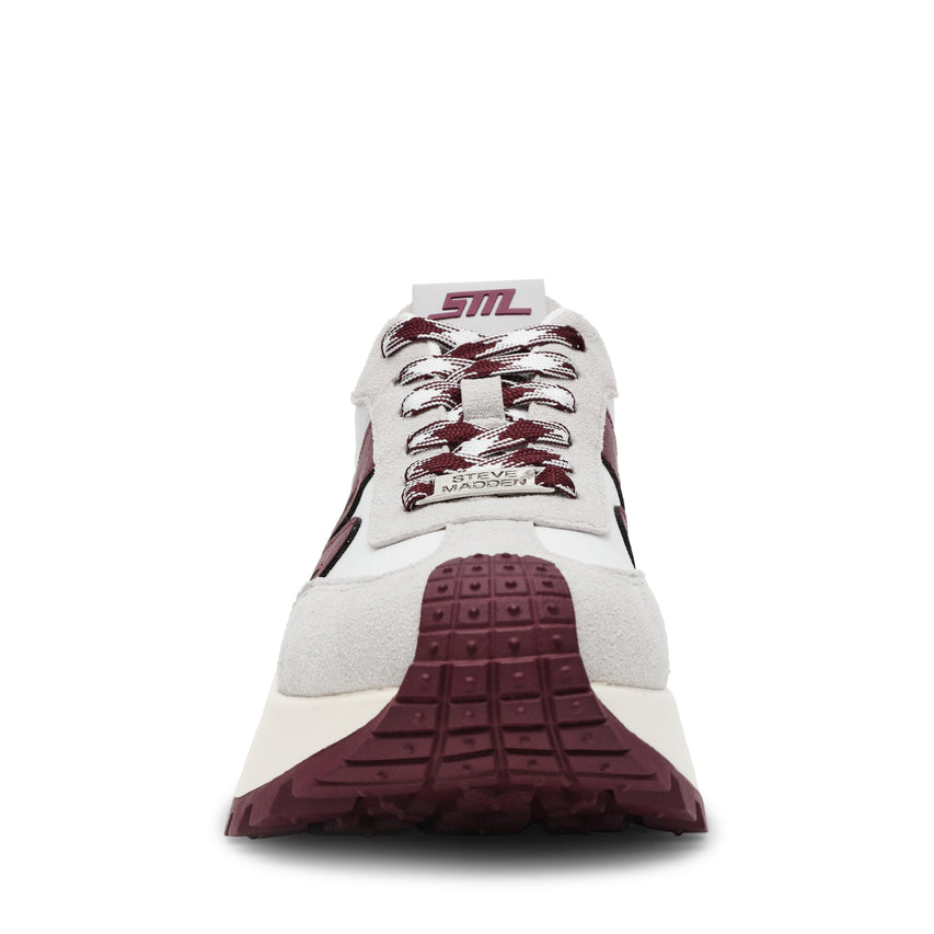 Zapatillas Supercampo blancos con vinotinto