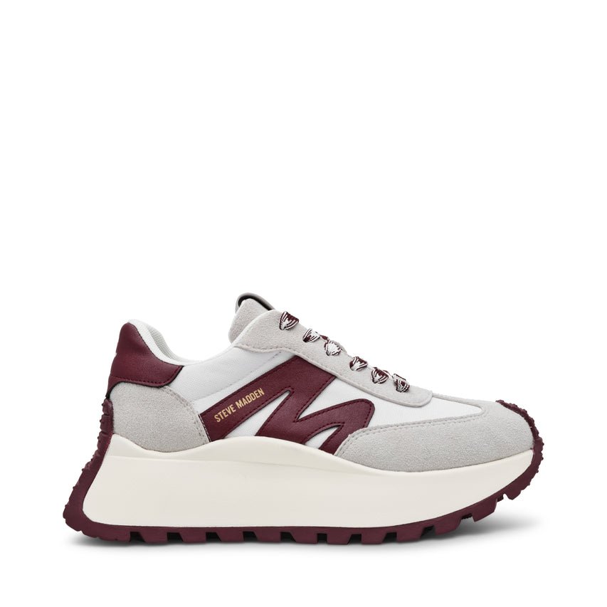 Zapatillas Supercampo blancos con vinotinto