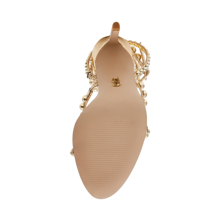Sandalias de tacón Teena Doradas