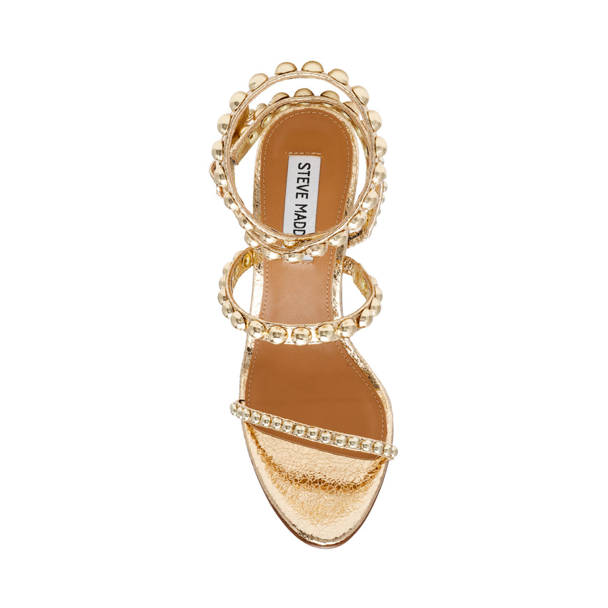 Sandalias de tacón Teena Doradas