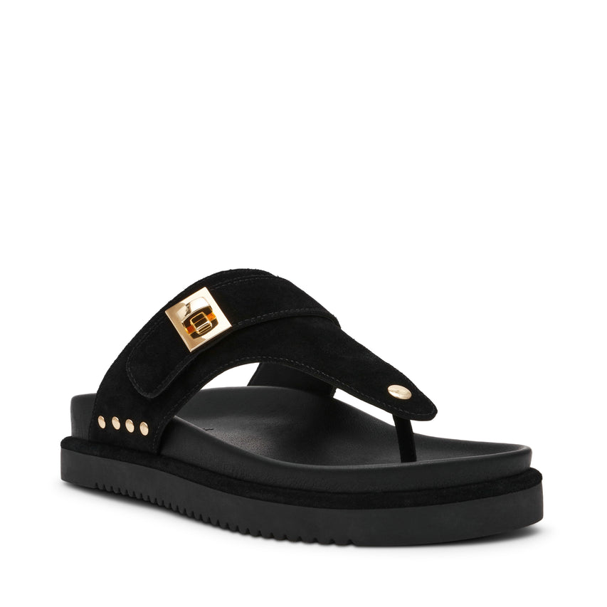 Sandalias planas Thona Negras