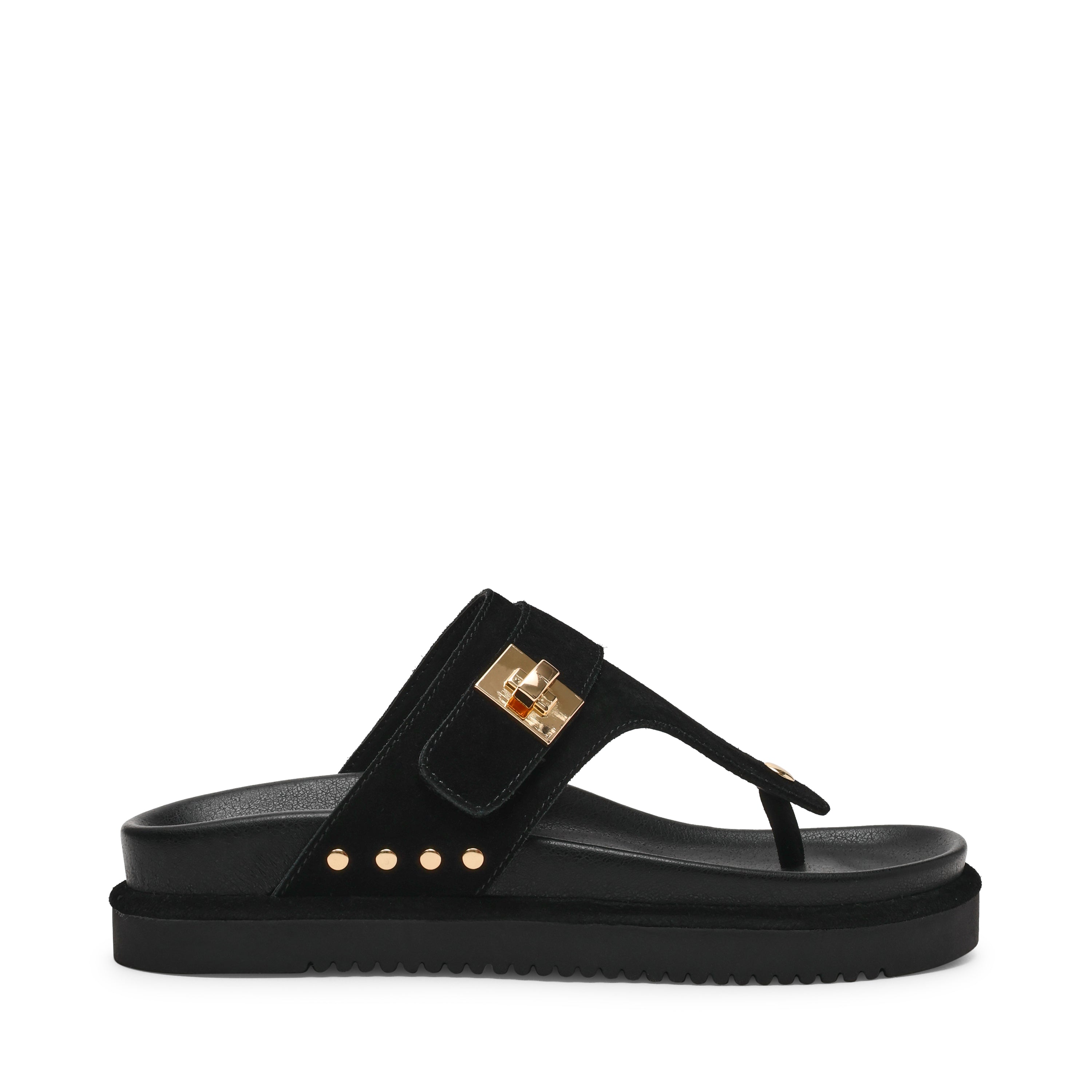 Sandalias planas Thona Negras