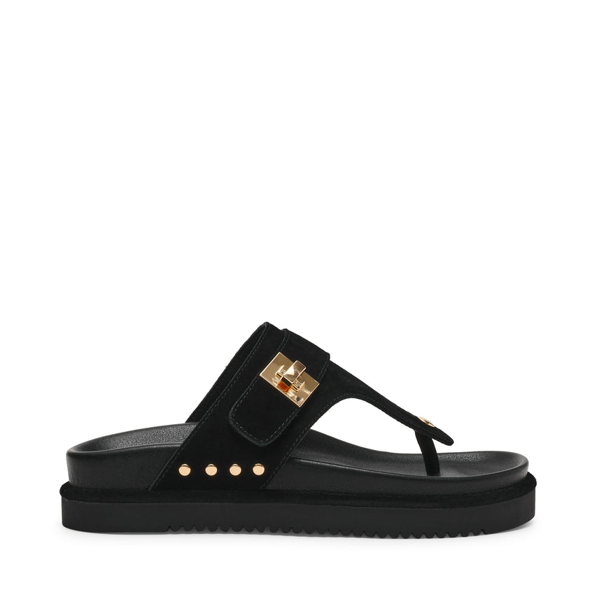 Sandalias planas Thona Negras
