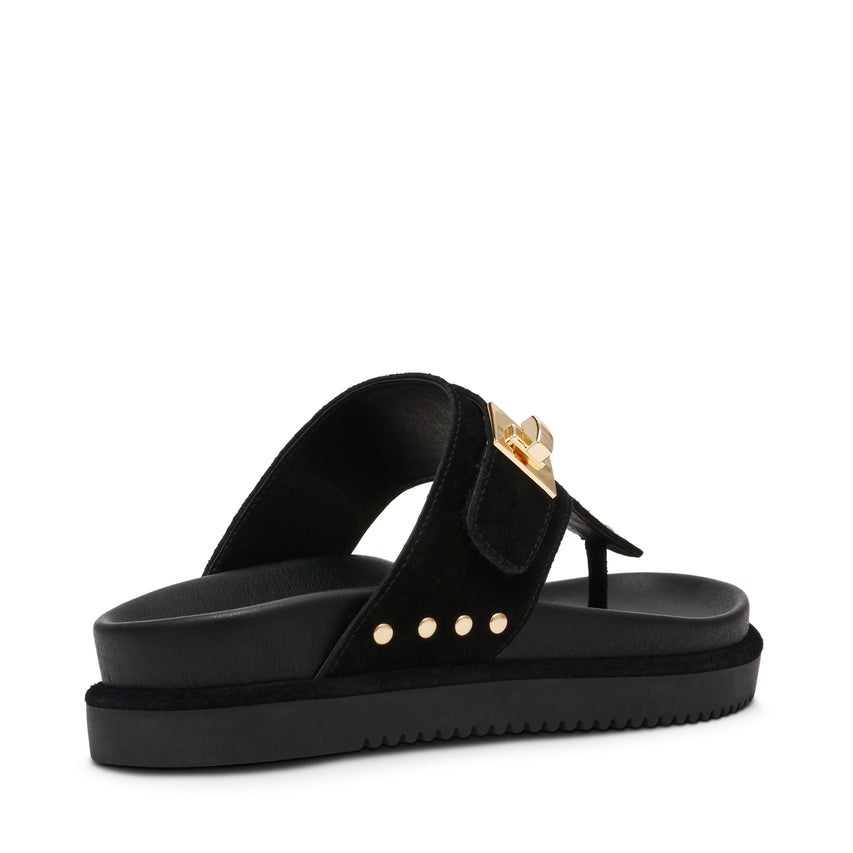 Sandalias planas Thona Negras