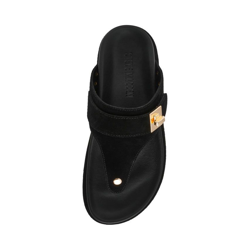 Sandalias planas Thona Negras