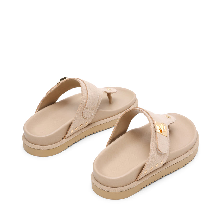 Sandalias planas Thona Beige