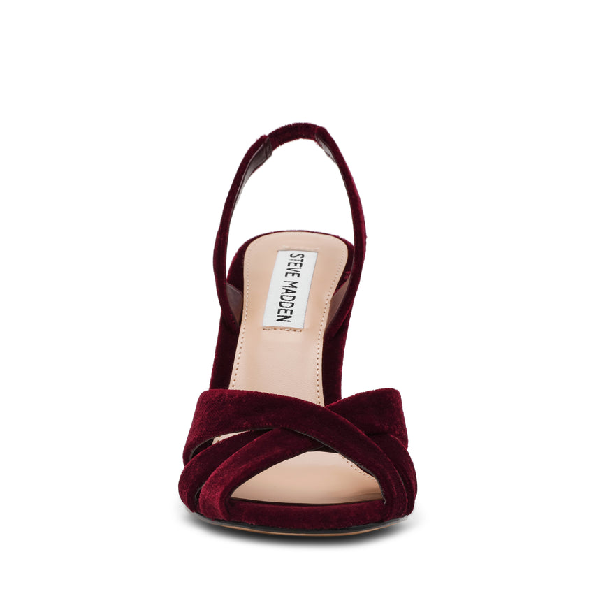 Sandalias de tacón Trophies Vinotinto