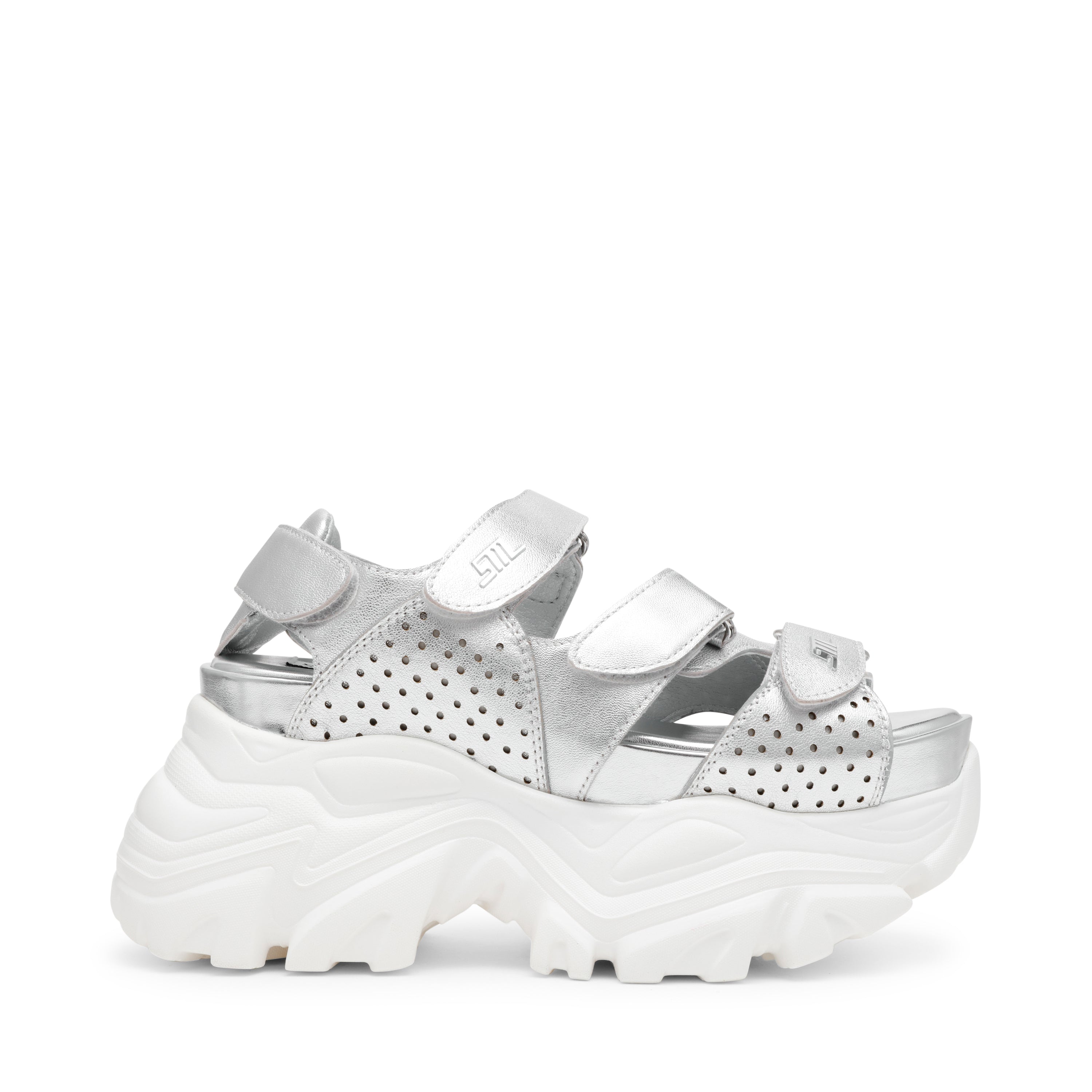 Sandalias De Plataforma Vamoose Plateadas