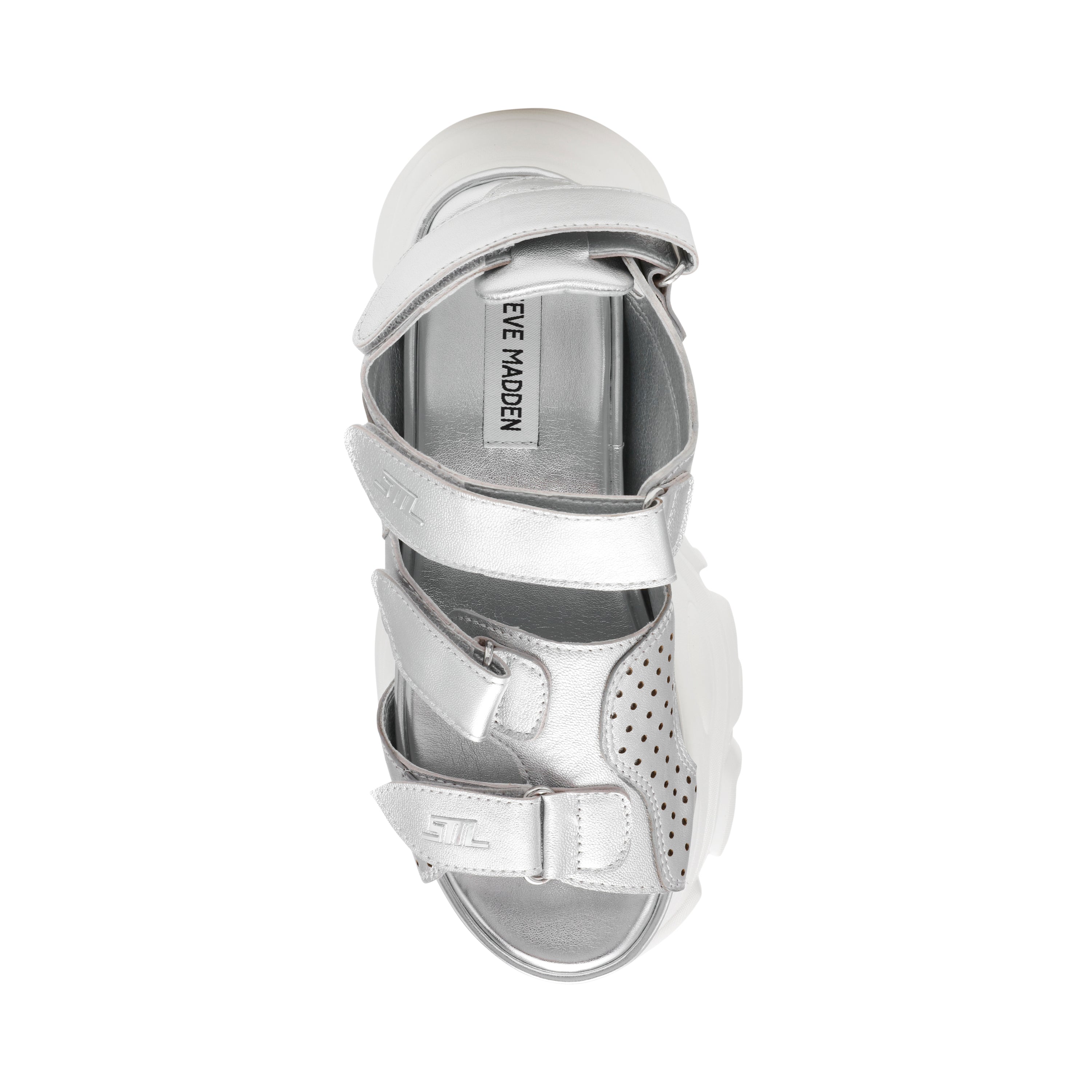 Sandalias De Plataforma Vamoose Plateadas
