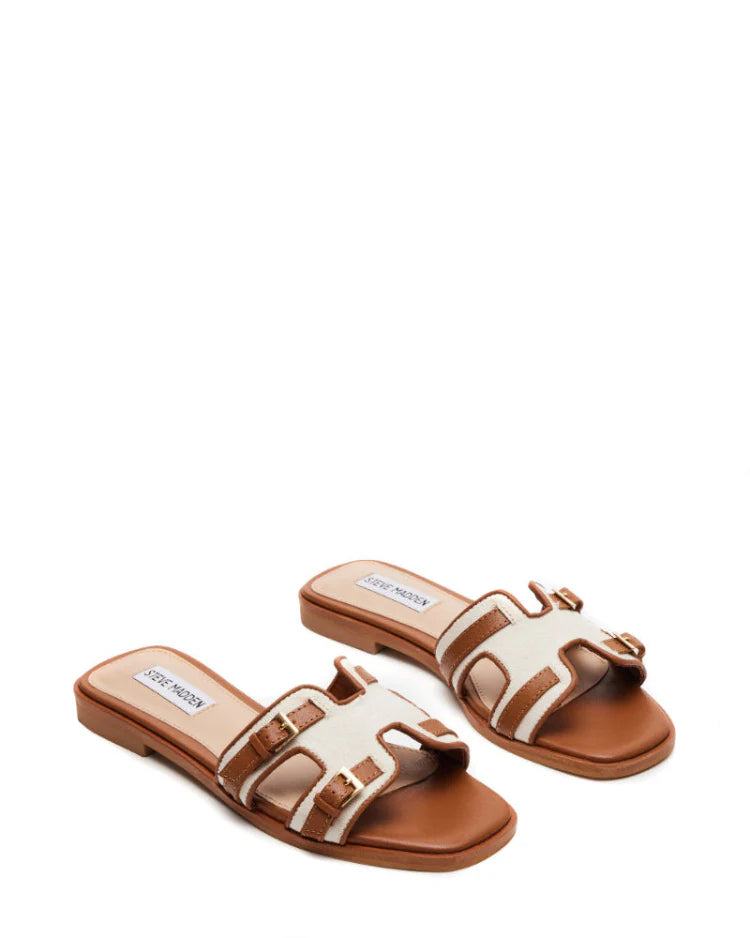 Sandalias planas Haldie Beige