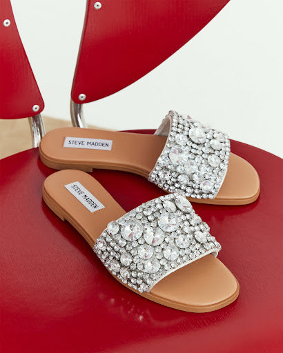 Sandalias planas Knicky brillantes