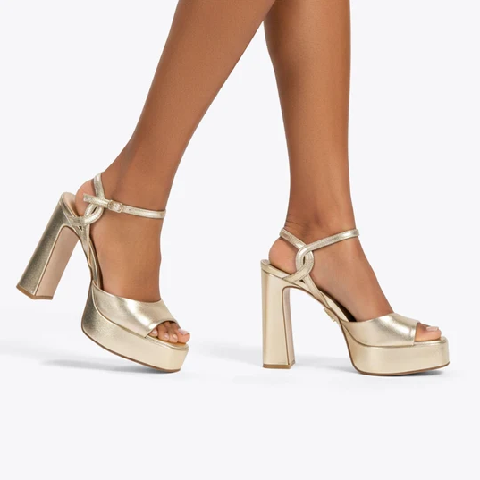 Sandalias de tacón Miliana Dorados - view 2