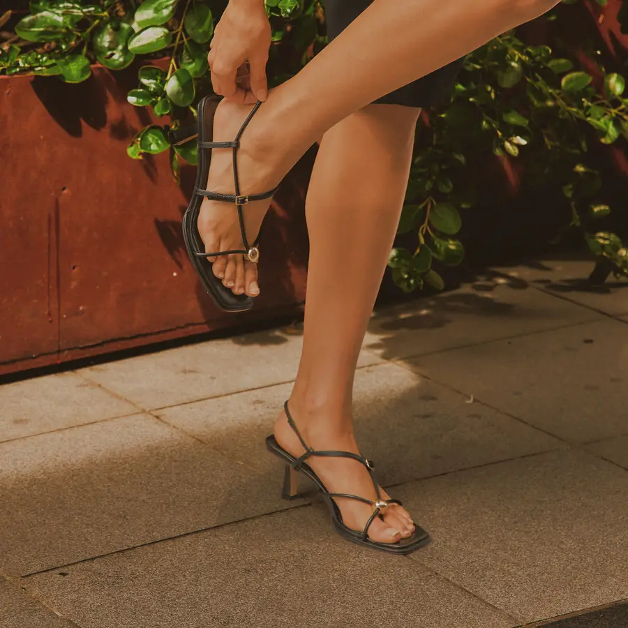 Sandalias de tacón Jackpots Negras - view 5